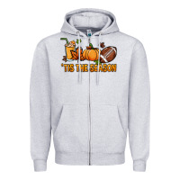 Heather Grey Tis the season Sport Zipper Hoodie - HowdyJamesFarm