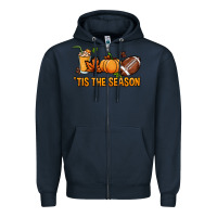 Navy Tis the season Sport Zipper Hoodie - HowdyJamesFarm