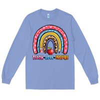 Colony Blue teach love inspire rainbow Long Sleeve Tee - Artiststas