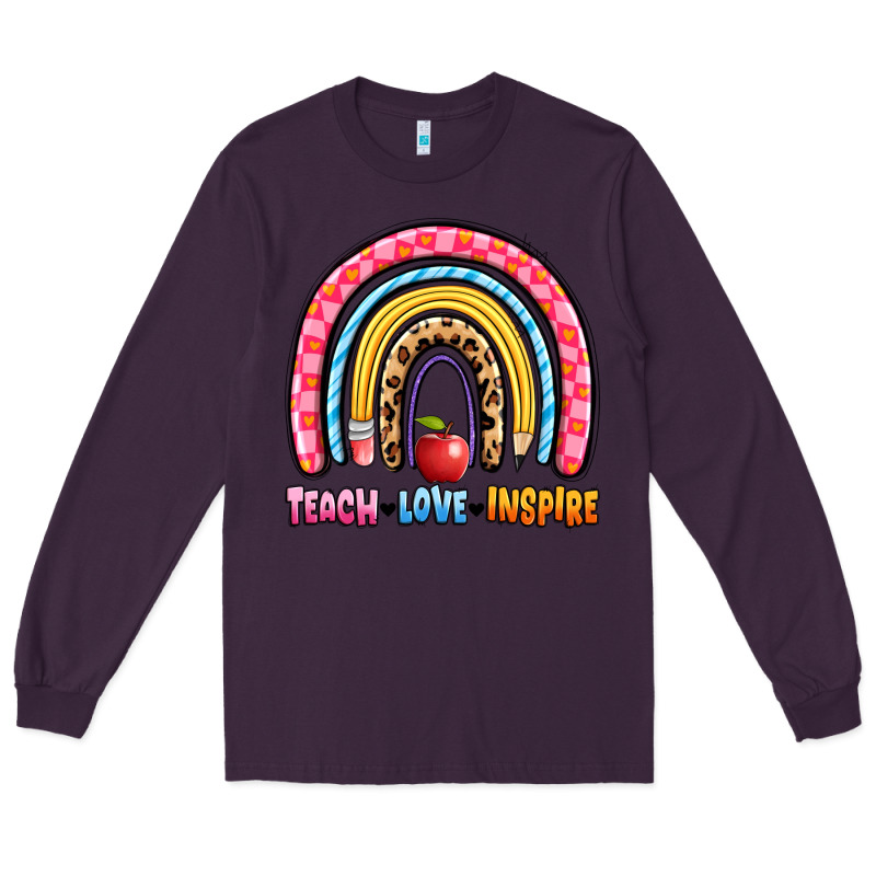 Teach Love Inspire Rainbow Long Sleeve Tee by Artiststas | Teevron