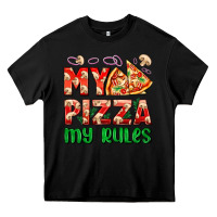 Black my pizza  my rules Heavy Core Tee - AdoDesignShop