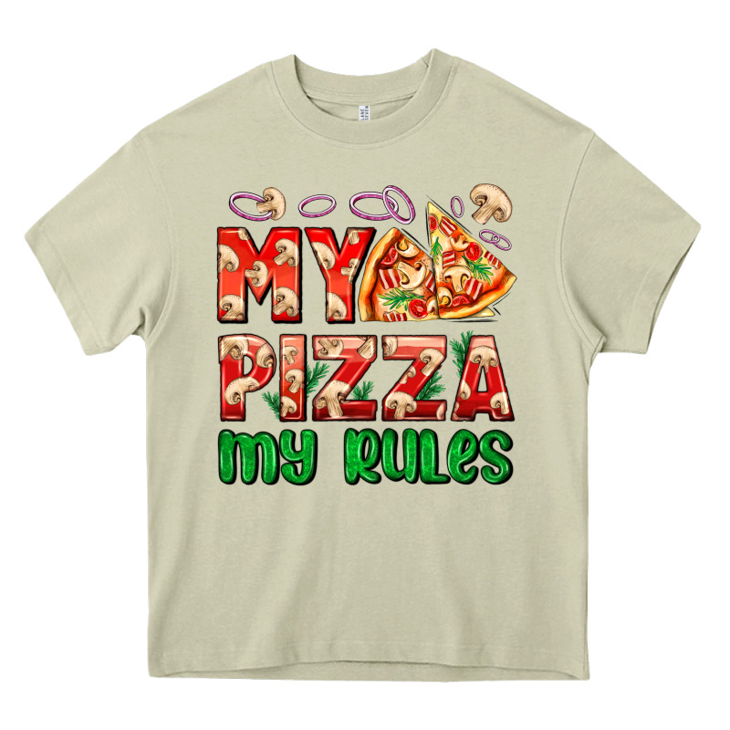 My Pizza  My Rules Heavy Core Tee by AdoDesignShop | Teevron