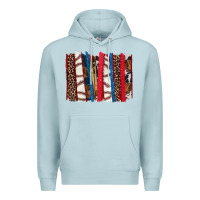 Blue Mist Baseball brushstroke Premium Hoodie - HowdyJamesFarm
