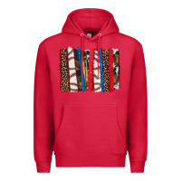 Cardinal Baseball brushstroke Premium Hoodie - HowdyJamesFarm