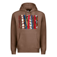 Chestnut Baseball brushstroke Premium Hoodie - HowdyJamesFarm