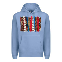 Colony Blue Baseball brushstroke Premium Hoodie - HowdyJamesFarm