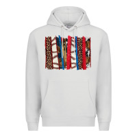 Dove Grey Baseball brushstroke Premium Hoodie - HowdyJamesFarm
