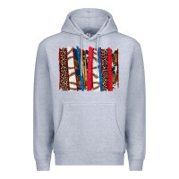 Heather Grey Baseball brushstroke Premium Hoodie - HowdyJamesFarm