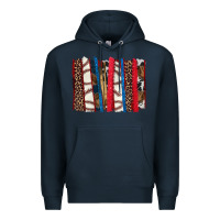 Navy Baseball brushstroke Premium Hoodie - HowdyJamesFarm
