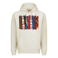 Oatmeal Heather Baseball brushstroke Premium Hoodie - HowdyJamesFarm