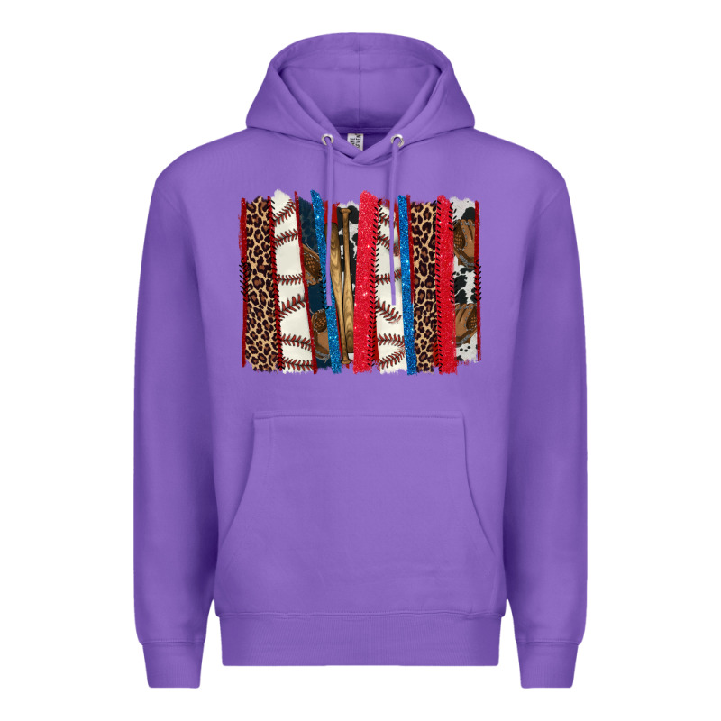 Baseball Brushstroke Premium Hoodie by HowdyJamesFarm | Teevron