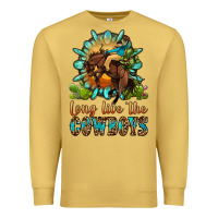Antique Gold long live the cowboys Premium Sweatshirt - OliviaCreatesArt