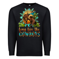 Black long live the cowboys Premium Sweatshirt - OliviaCreatesArt