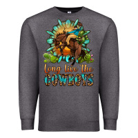 Charcoal Heather long live the cowboys Premium Sweatshirt - OliviaCreatesArt