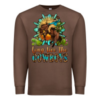 Chestnut long live the cowboys Premium Sweatshirt - OliviaCreatesArt