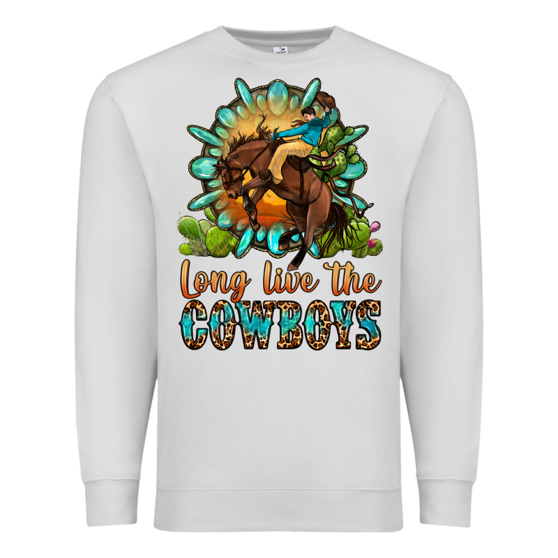 Long Live The Cowboys Premium Sweatshirt by OliviaCreatesArt | Teevron