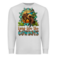 Dove Grey long live the cowboys Premium Sweatshirt - OliviaCreatesArt