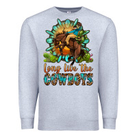 Heather Grey long live the cowboys Premium Sweatshirt - OliviaCreatesArt