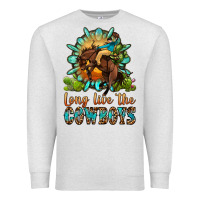 Oatmeal Heather long live the cowboys Premium Sweatshirt - OliviaCreatesArt