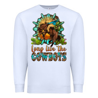 White long live the cowboys Premium Sweatshirt - OliviaCreatesArt