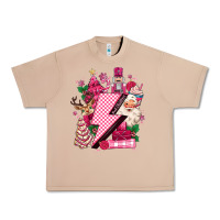 Burro pink christmas lightning bolt Urban Heavy Tee - MaliasSmallBusiness