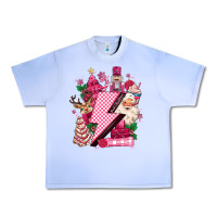 Grape Ice pink christmas lightning bolt Urban Heavy Tee - MaliasSmallBusiness