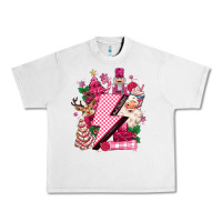 Lunar Rock pink christmas lightning bolt Urban Heavy Tee - MaliasSmallBusiness