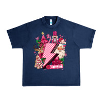 Pink Christmas Lightning Bolt Urban Heavy Tee | Teevron
