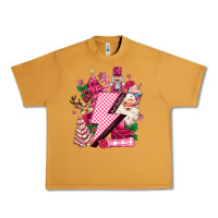 Peanut Butter pink christmas lightning bolt Urban Heavy Tee - MaliasSmallBusiness