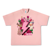 Salmon pink christmas lightning bolt Urban Heavy Tee - MaliasSmallBusiness