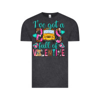 Vintage Black ive got a bus full of valentine Vintage Tee - NancyCooperArtShop