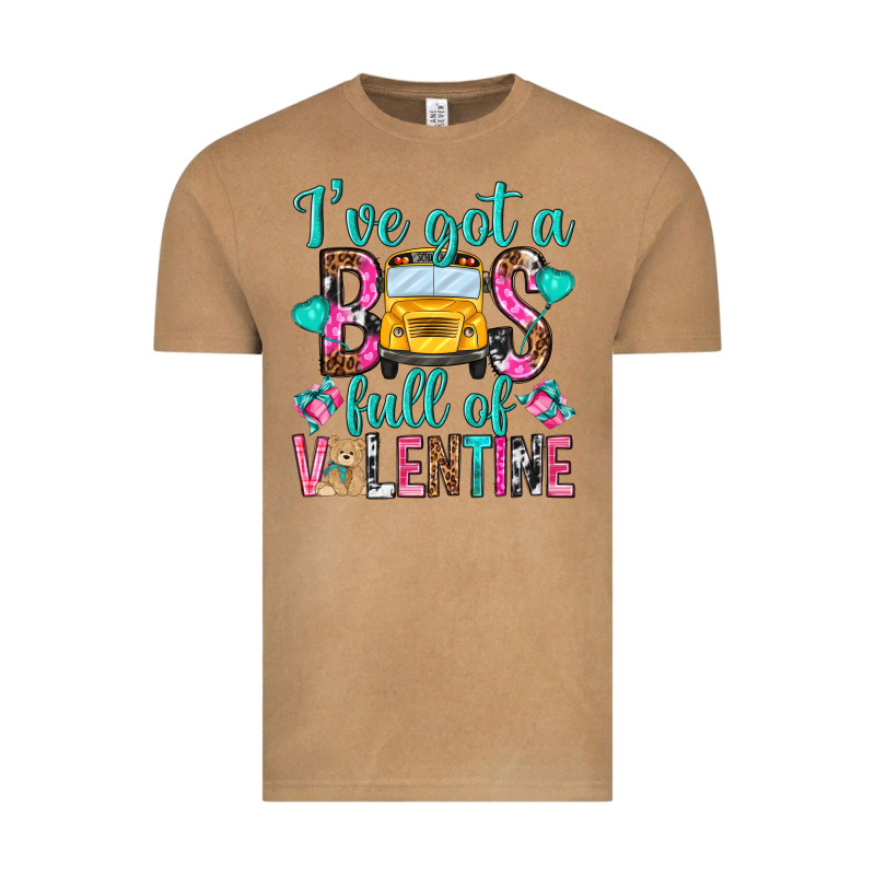 Ive Got A Bus Full Of Valentine Vintage Tee by NancyCooperArtShop | Teevron