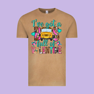 Ive Got A Bus Full Of Valentine Vintage Tee Designed By Nancycooperartshop