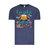 Vintage Denim ive got a bus full of valentine Vintage Tee - NancyCooperArtShop