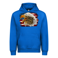 Cobalt Western American Flag Eagle Urban Hoodie - LillyAllenDesigns