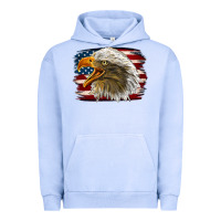 Pigment Grape Ice Western American Flag Eagle Urban Hoodie - LillyAllenDesigns