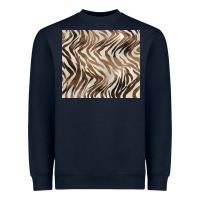 Navy brown zebra Heavyweight Sweatshirt - BarkalooDesign