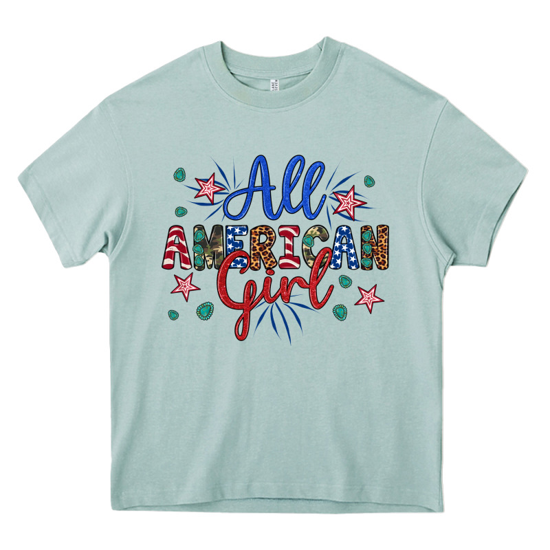 All American Girl Heavy Core Tee by Artiststas | Teevron