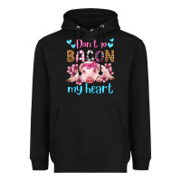 Black don't go bacon my heart olivia Heavyweight Hoodie - OliviaCreatesArt