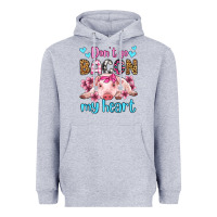 Heather Grey don't go bacon my heart olivia Heavyweight Hoodie - OliviaCreatesArt