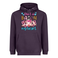 Plum don't go bacon my heart olivia Heavyweight Hoodie - OliviaCreatesArt