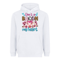White don't go bacon my heart olivia Heavyweight Hoodie - OliviaCreatesArt