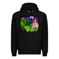 Black halloween background Premium Hoodie - JahusDesignShop