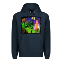 Navy halloween background Premium Hoodie - JahusDesignShop