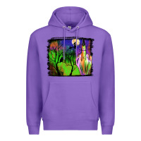 Purple halloween background Premium Hoodie - JahusDesignShop