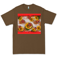 Cacao ladybug sunflower Premium Tee - BarkalooDesign
