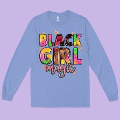 Black Girl Magic Long Sleeve Tee Designed By Artiststas