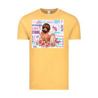 Vintage Mustard positive affirmations girl Vintage Tee - MaliasSmallBusiness