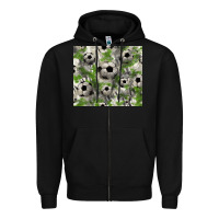 Black Soccer tumbler Zipper Hoodie - HowdyJamesFarm