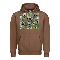 Chestnut Soccer tumbler Zipper Hoodie - HowdyJamesFarm